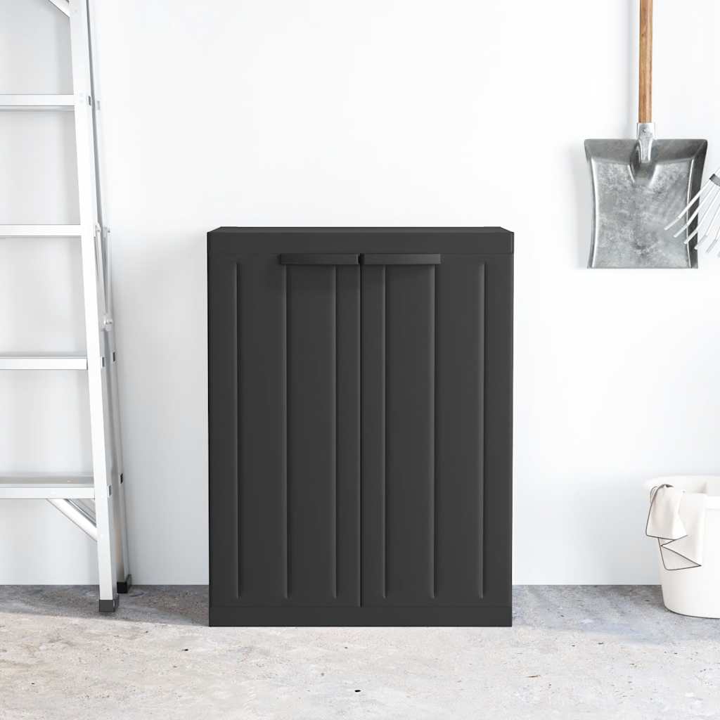 Móvel de arrumação para exterior 65x37x85 PP preto