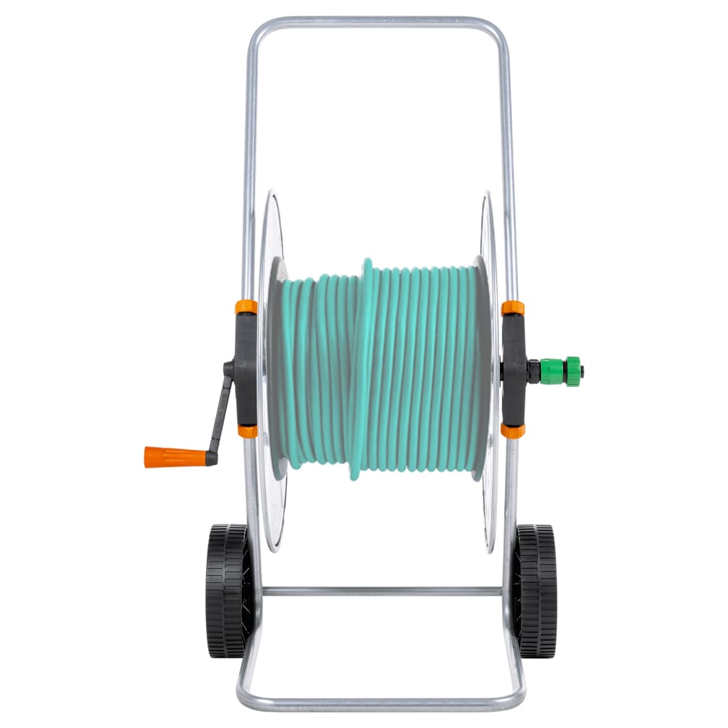 Carrinho enrolador p/ mangueira c/ 110 m 1/2" ou 80 m 3/4" aço