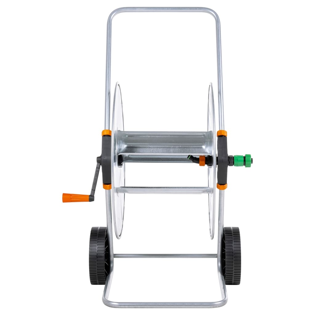 Carrinho enrolador p/ mangueira c/ 110 m 1/2" ou 80 m 3/4" aço