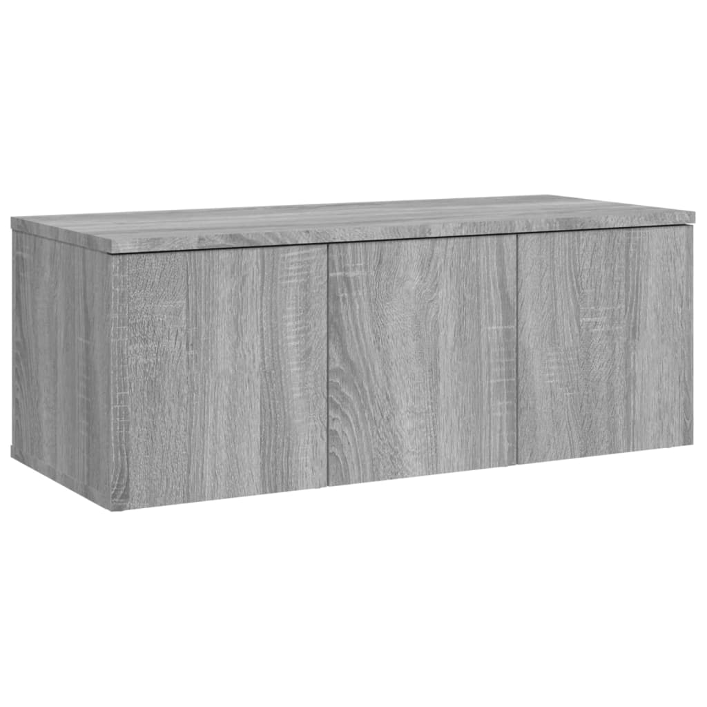 Móvel de TV 80x34x30 cm derivados de madeira cinzento sonoma