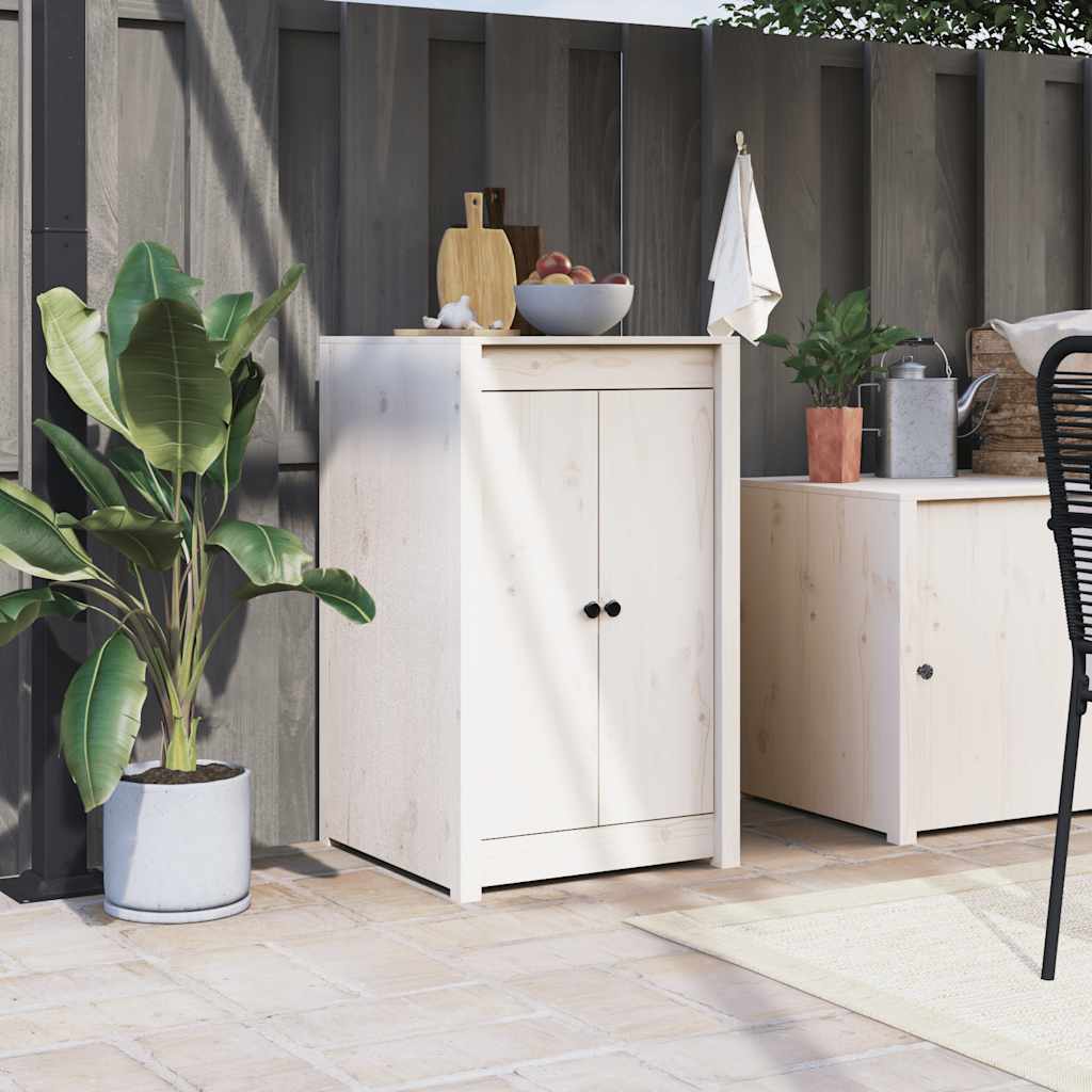 Portas de cozinha para exterior meppel 50x9x82 cm pinho maciço branco