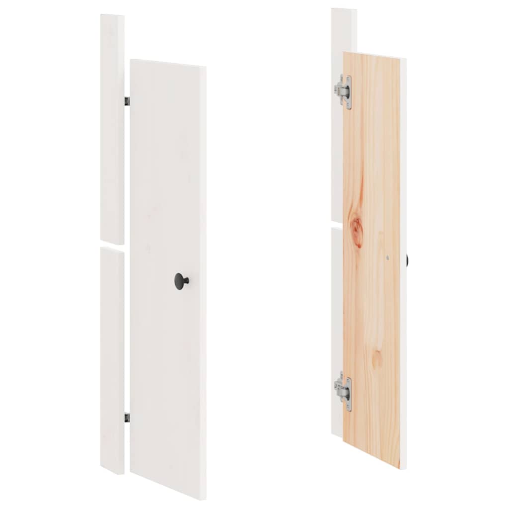 Portas de cozinha para exterior meppel 50x9x82 cm pinho maciço branco