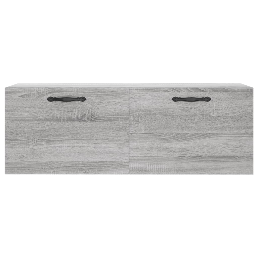 Armário parede 100x36,5x35 cm derivados de madeira cinza sonoma