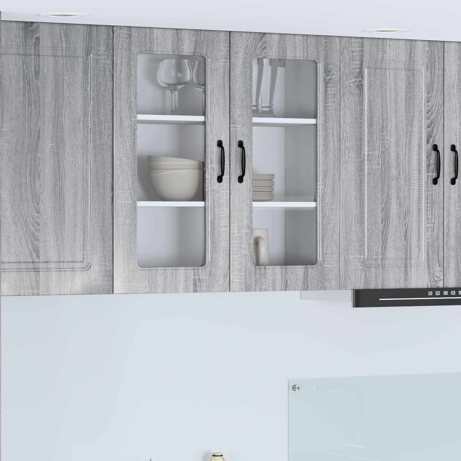 Painel de lava-louça kalmar cinza sonoma 80 x 31 x 80 cm