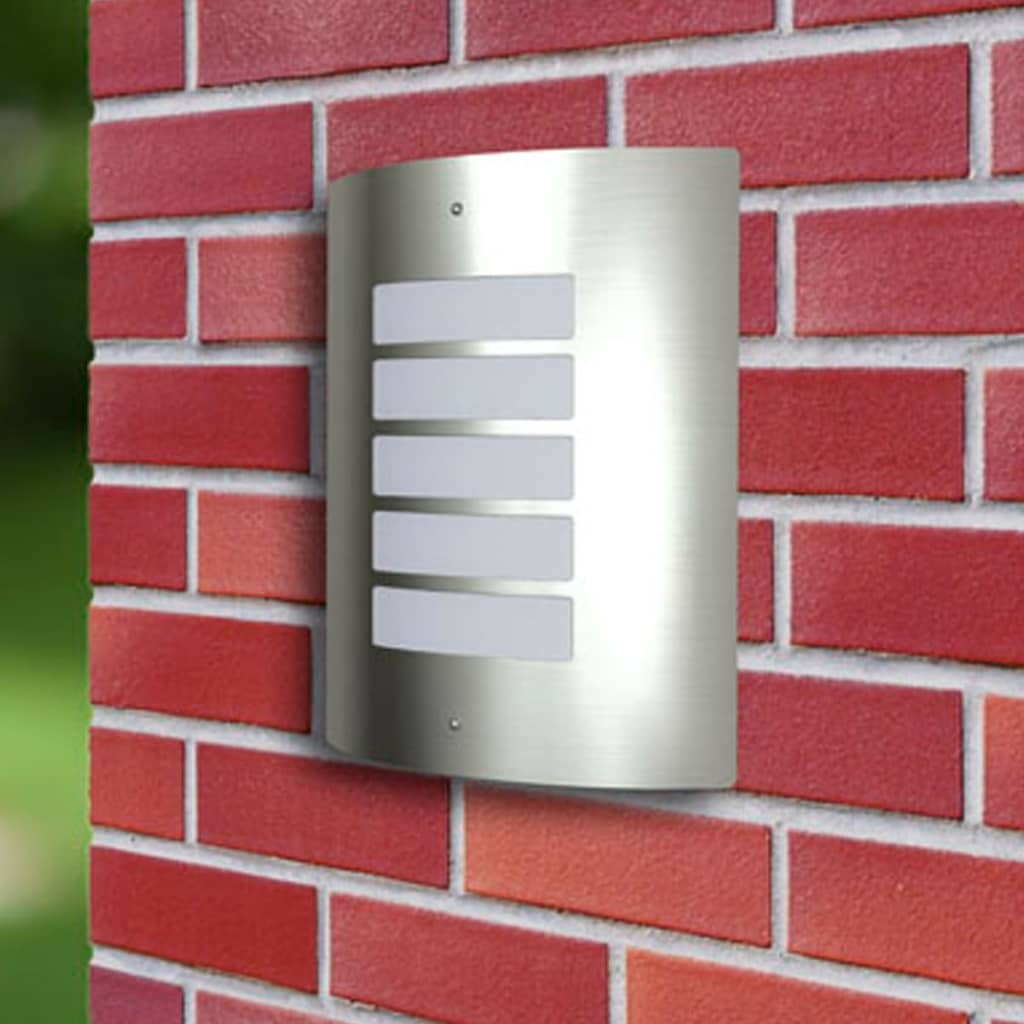 2 Candeeiros de parede à prova de água em aço inoxidável 60w