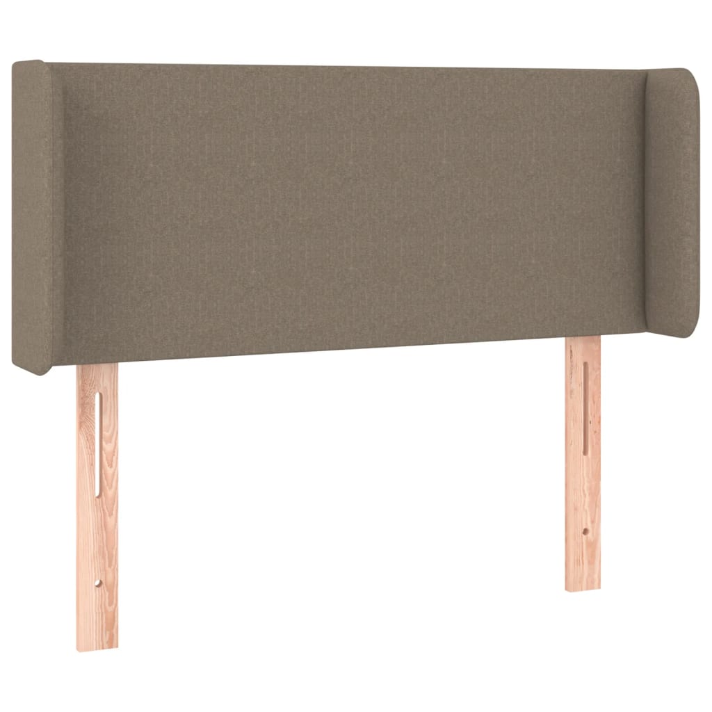 Cabeceira de cama c/ luzes LED 103x16x78/88cm cinza-acastanhado