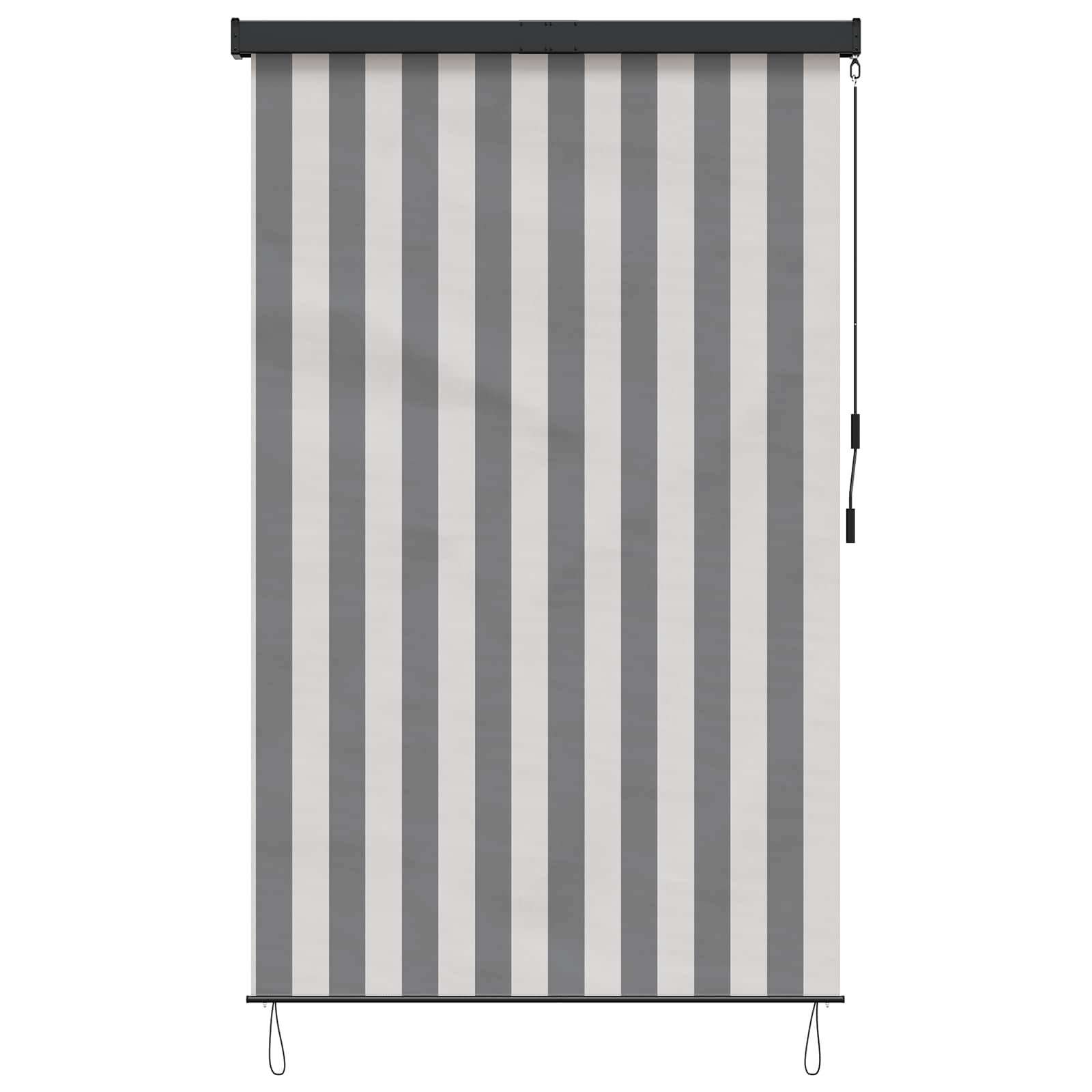 Estores de rolo antracite e branco 100 x 250 cm
