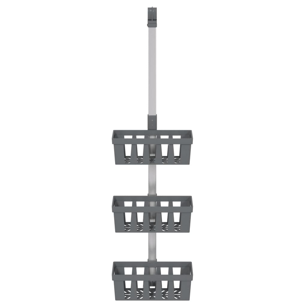 Unidade de prateleiras para chuveiro 30x15x (67-105)cm alumínio