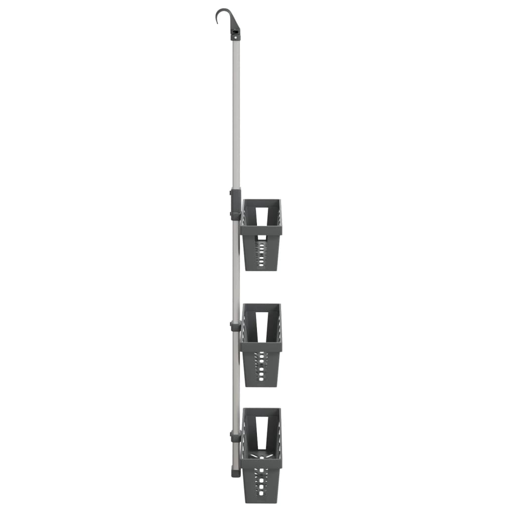 Unidade de prateleiras para chuveiro 30x15x (67-105)cm alumínio