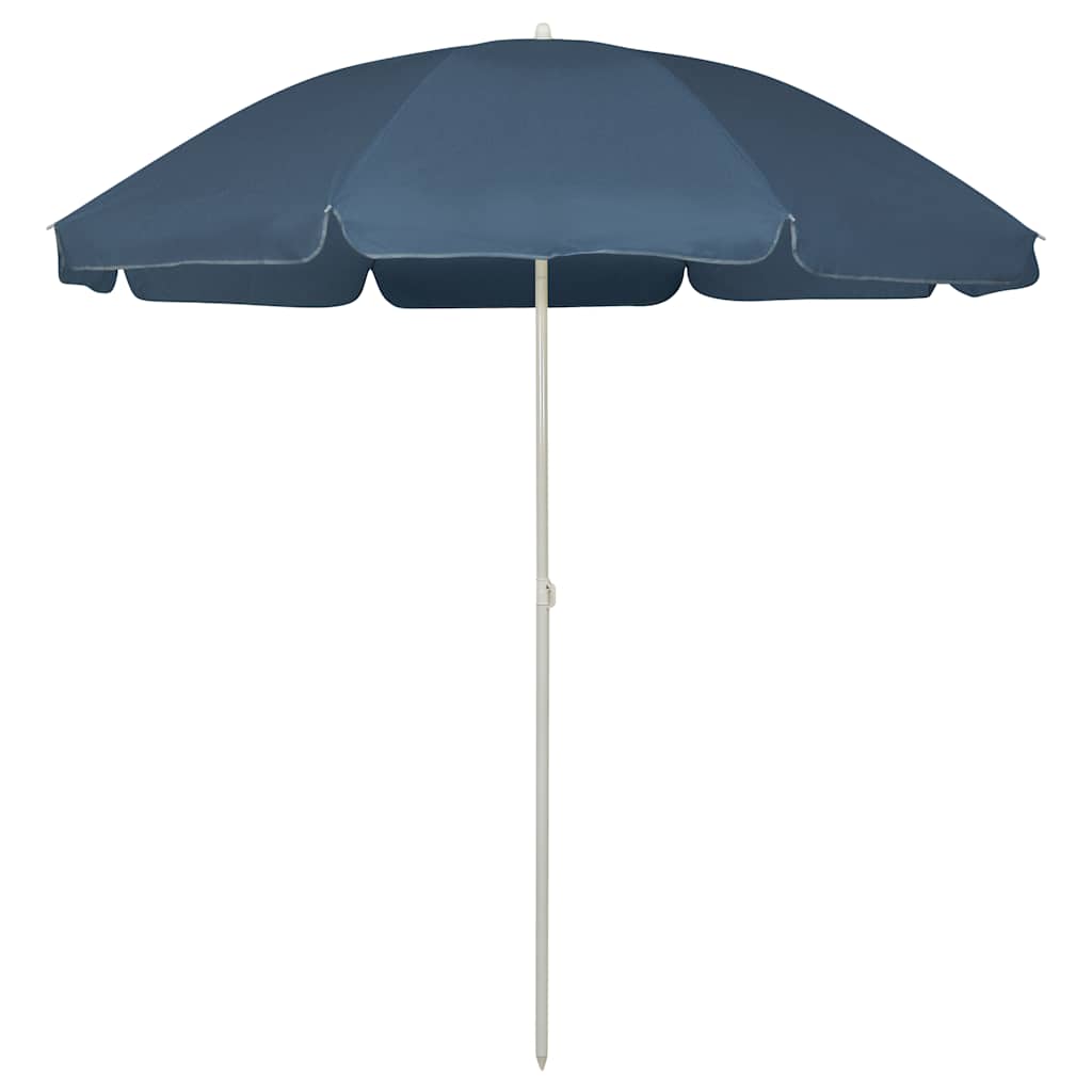Guarda-sol de praia 240 cm azul