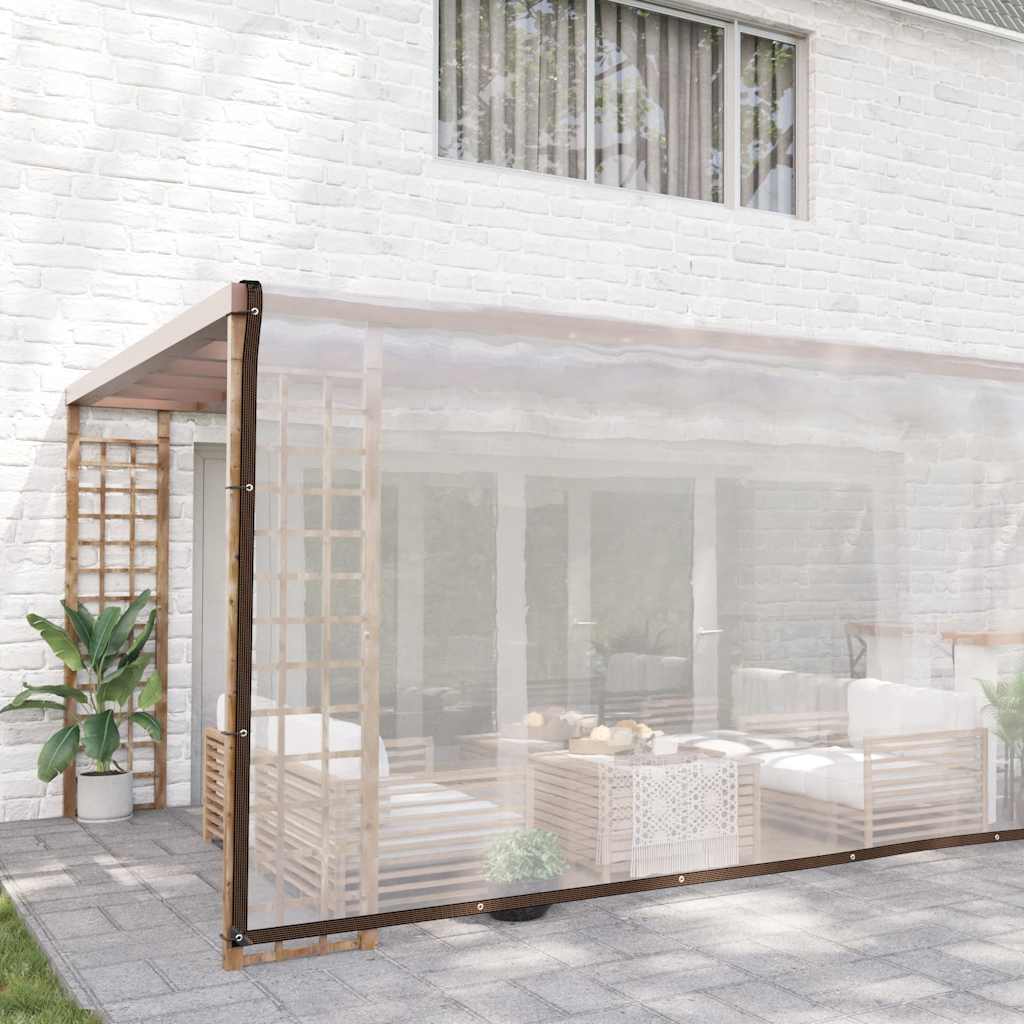 Encerado transparente com ilhós 6x12 m polietileno