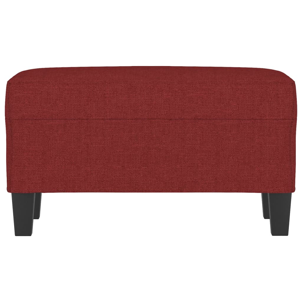 Banco 70x35x41 cm tecido vermelho tinto