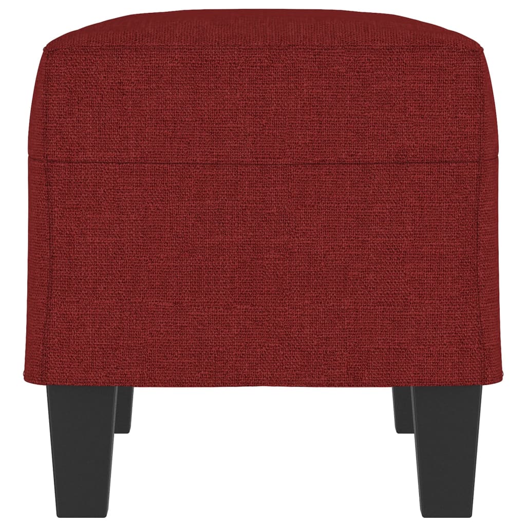 Banco 70x35x41 cm tecido vermelho tinto