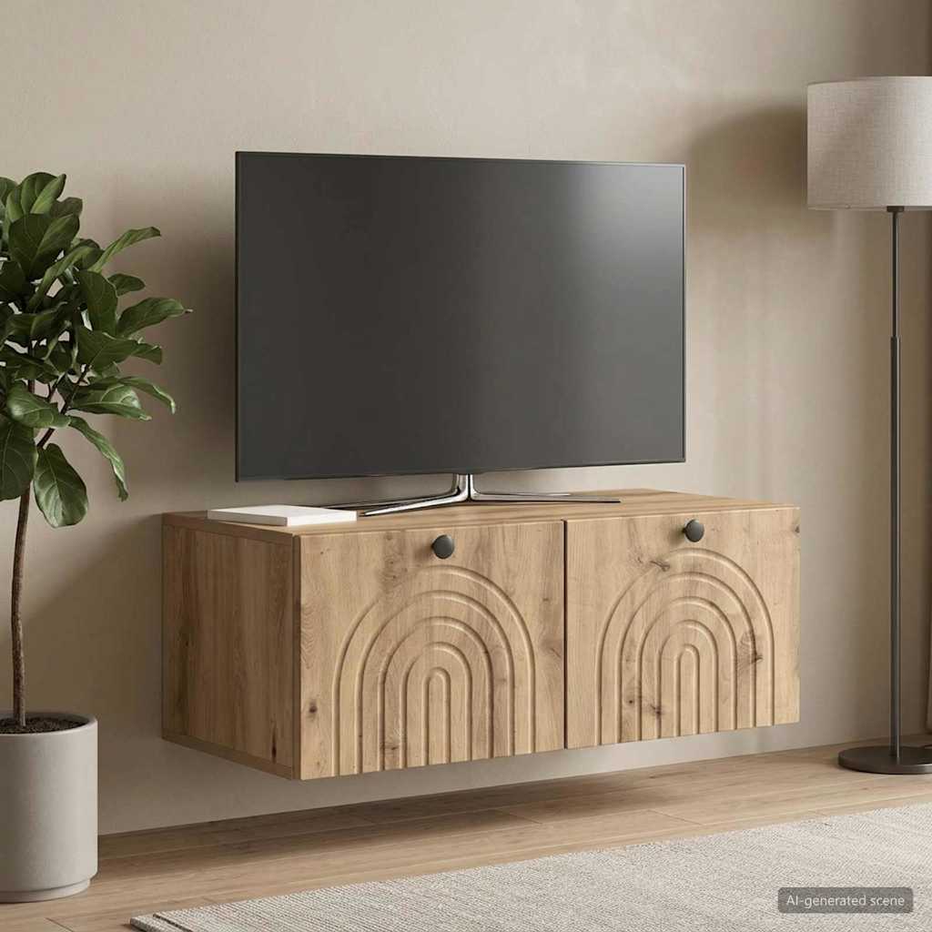 Gabinete de TV de parede 78,5 x 41 x 30 cm carvalho arttisan