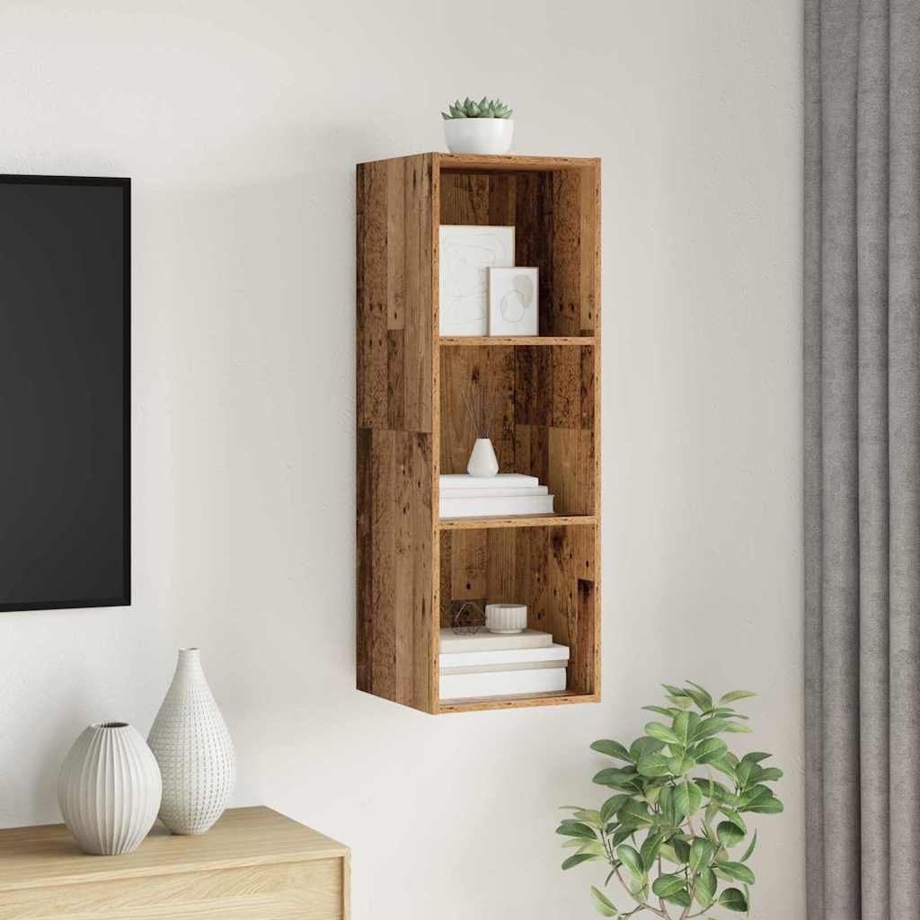 Conjunto de móvel de TV 37 x 37 x 107 cm madeira antiga