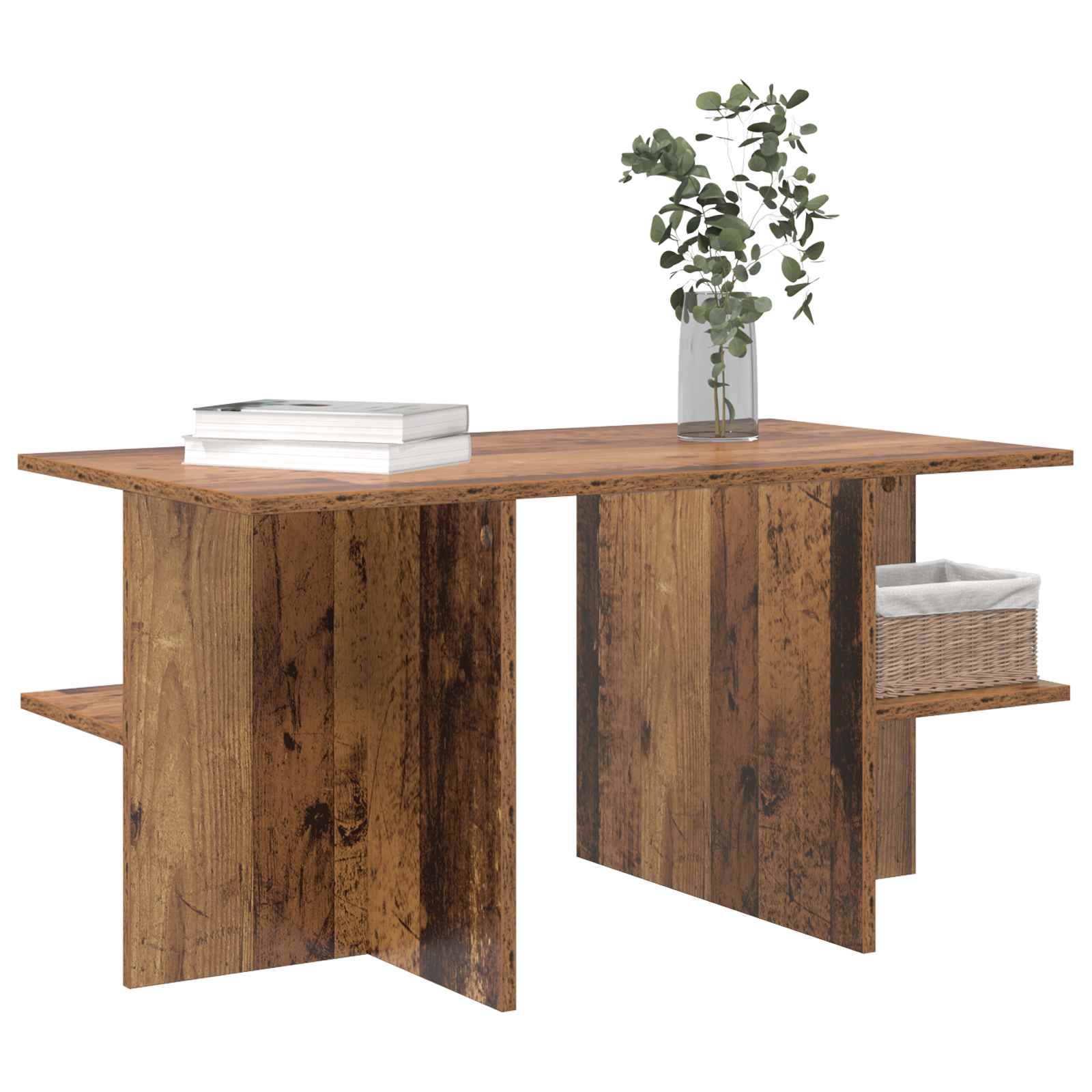 Mesa de centro madeira antiga 87 x 50 x 45 cm