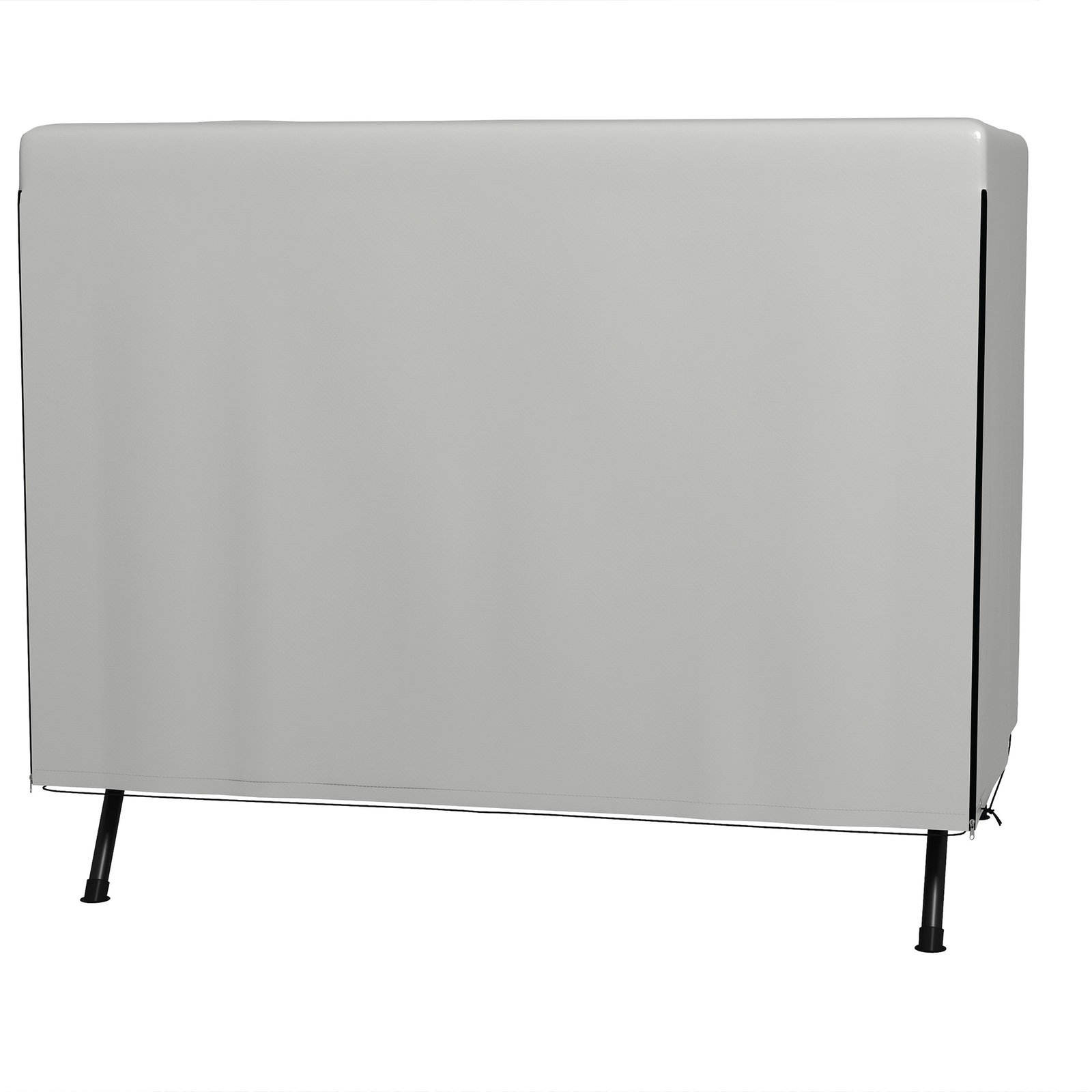 Capa protetora para baloiço de jardim de 3 lugares 215x155x150 cm cobertura para móveis de exterior cinzento claro