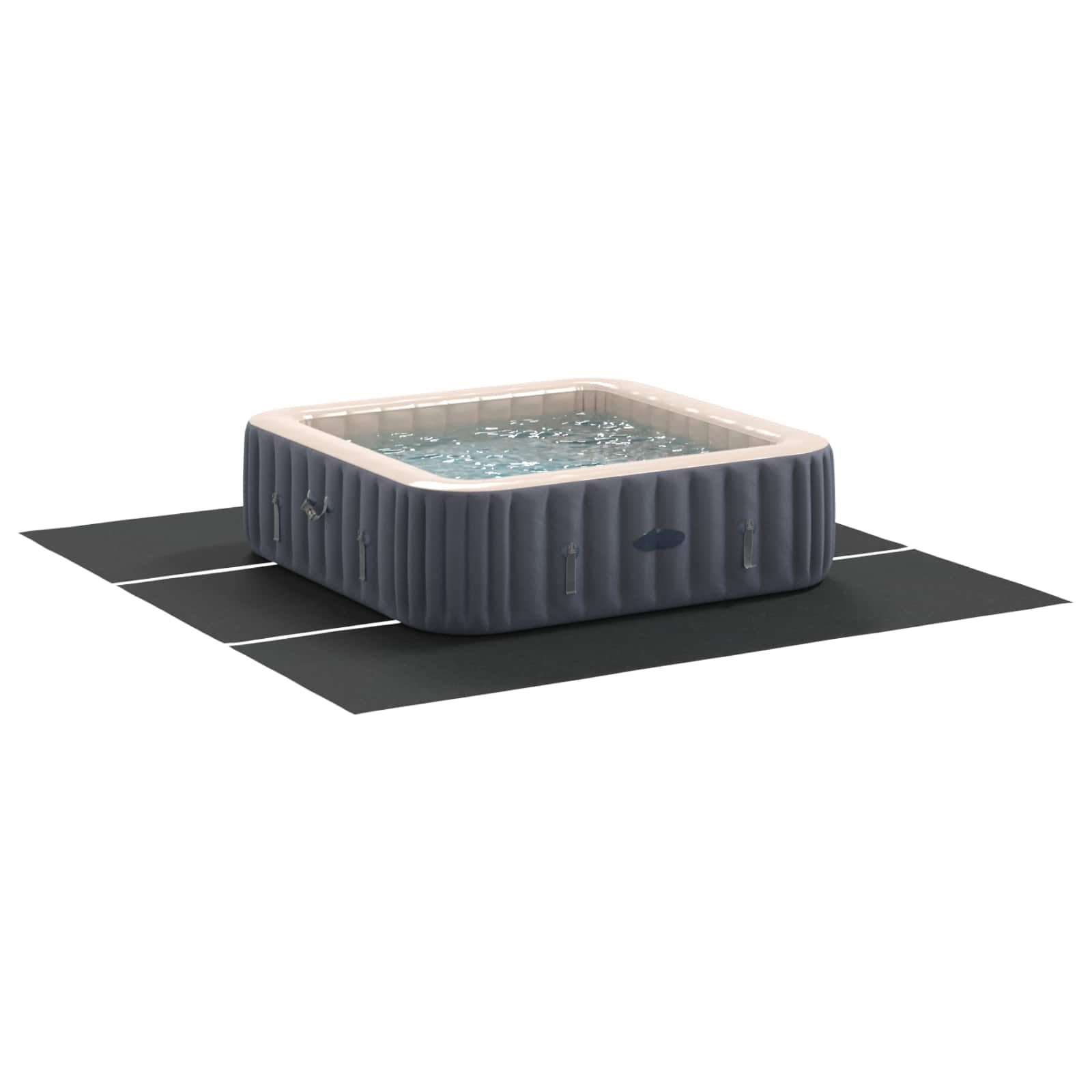Lona para fundo de piscina preto 396 x 396 x 0,1 cm