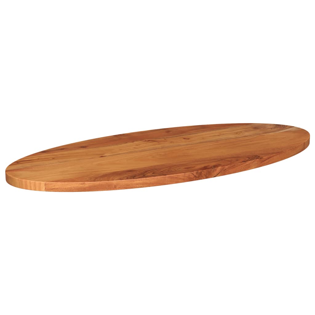 Tampo de mesa oval 140x60x3,8 cm madeira de acácia maciça