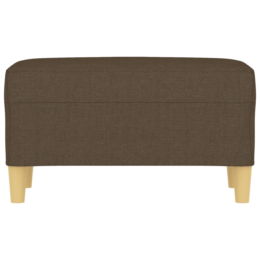 Banco 70x35x41 cm tecido castanho