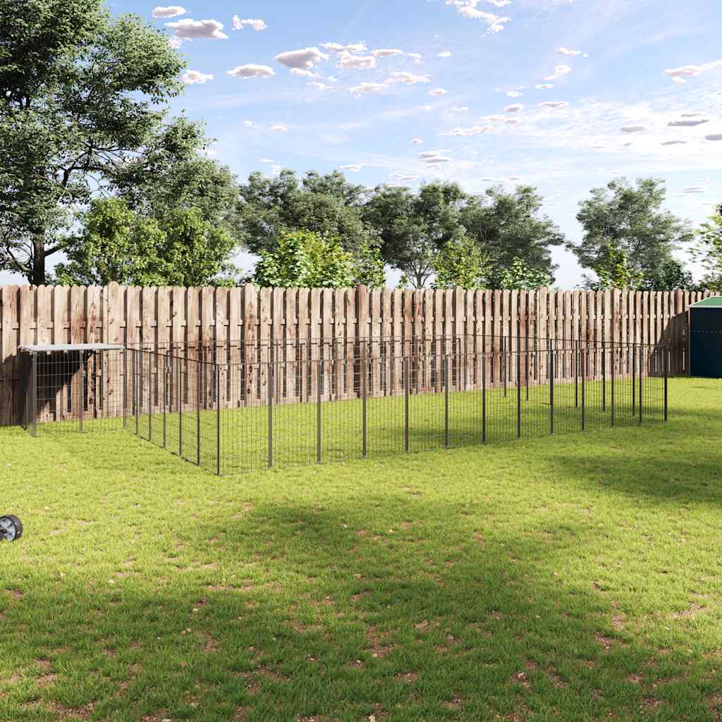Canil 30,25 m² aço preto