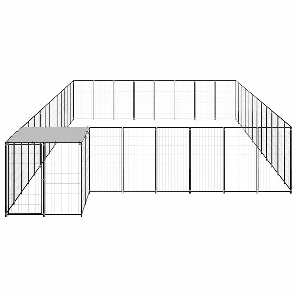 Canil 30,25 m² aço preto