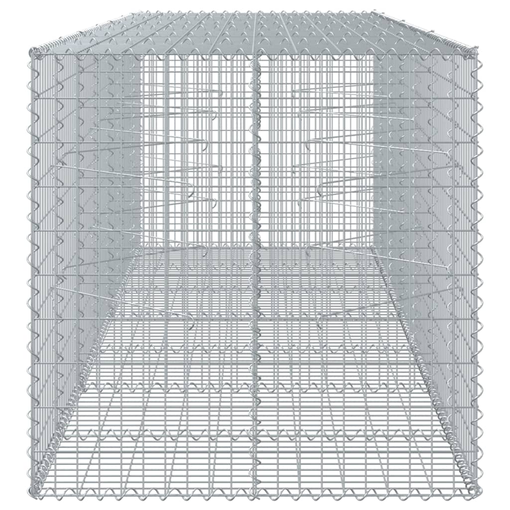 Cesto gabião com cobertura 350x100x100 cm ferro galvanizado