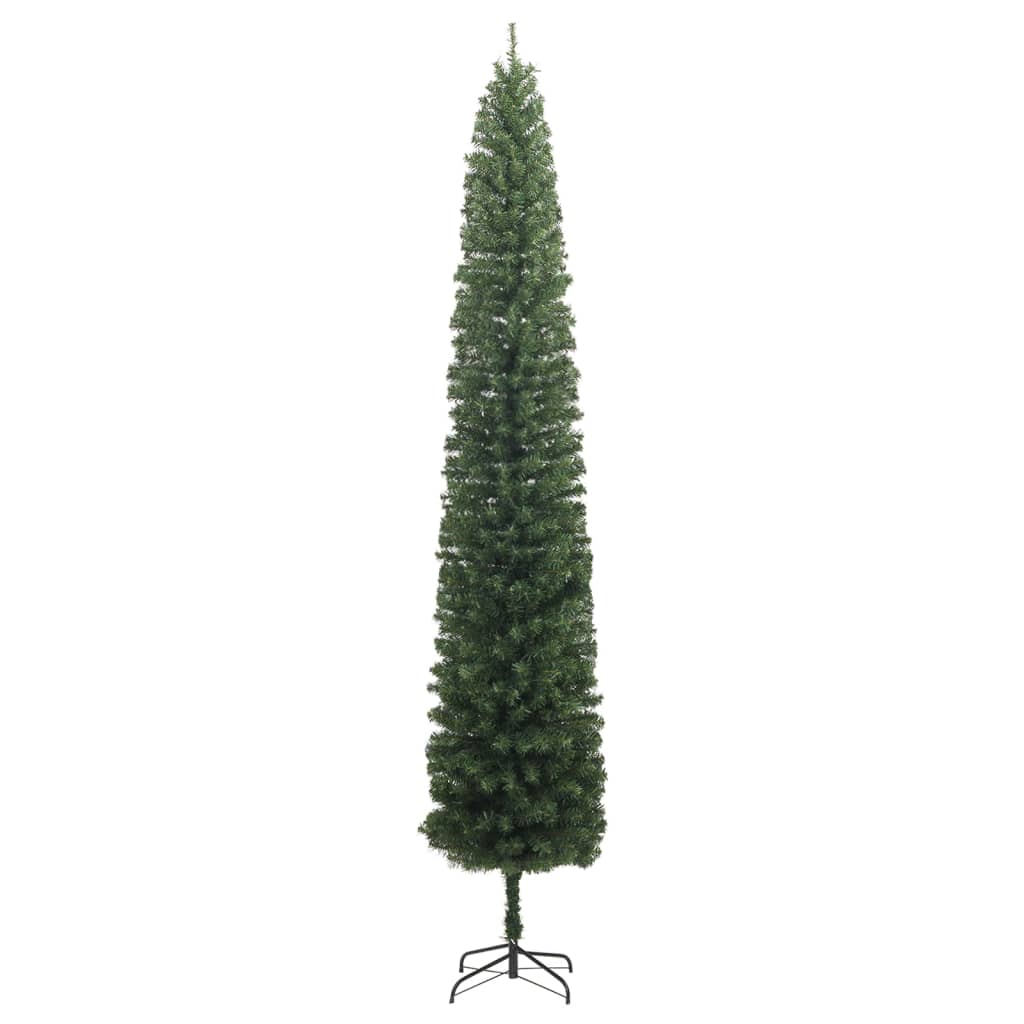 Árvore de natal fina com suporte 300 cm PVC