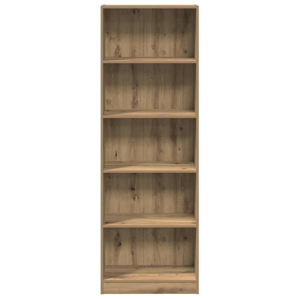Estante artisian carvalho 60x24x176 cm madeira engenheirada