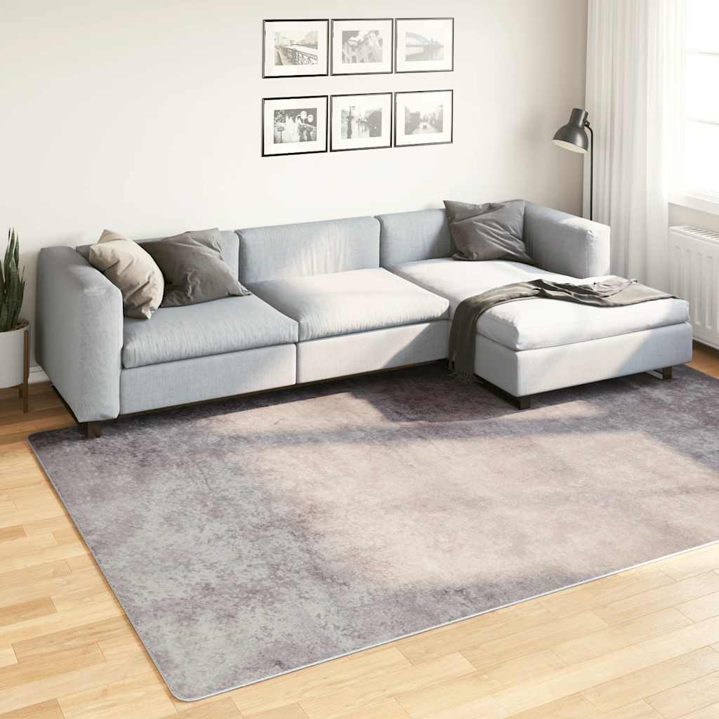 Tapete lavável 190x300 cm cinzento
