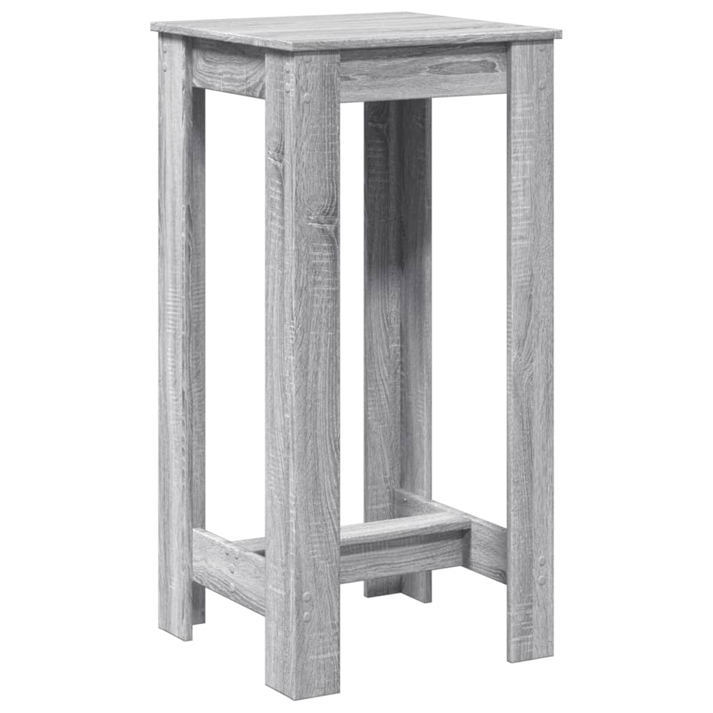Mesa de bar 51x50x103,5 cm derivados de madeira cinzento sonoma