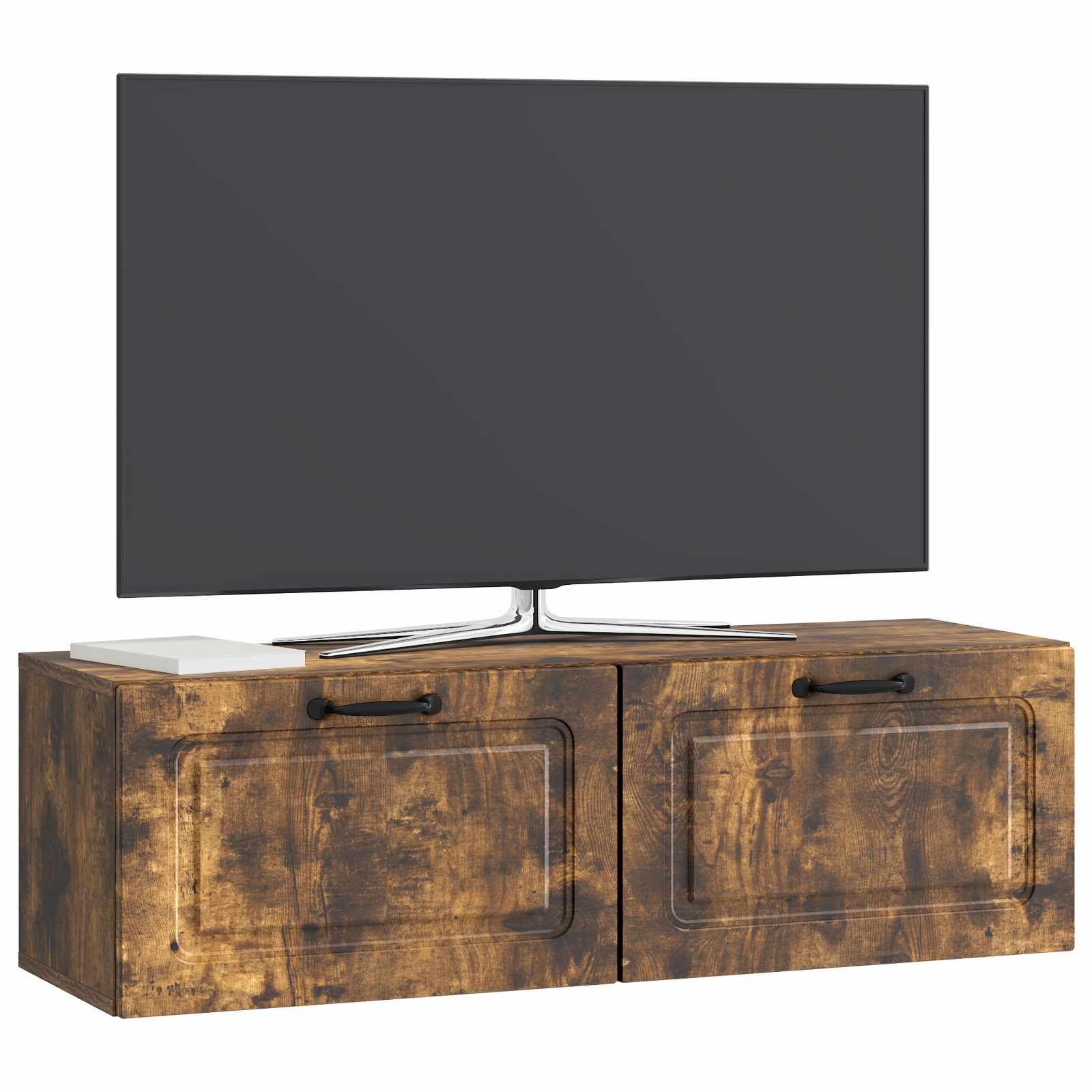 Gabinete de TV de parede carvalho fumado 98 x 31 x 30 cm