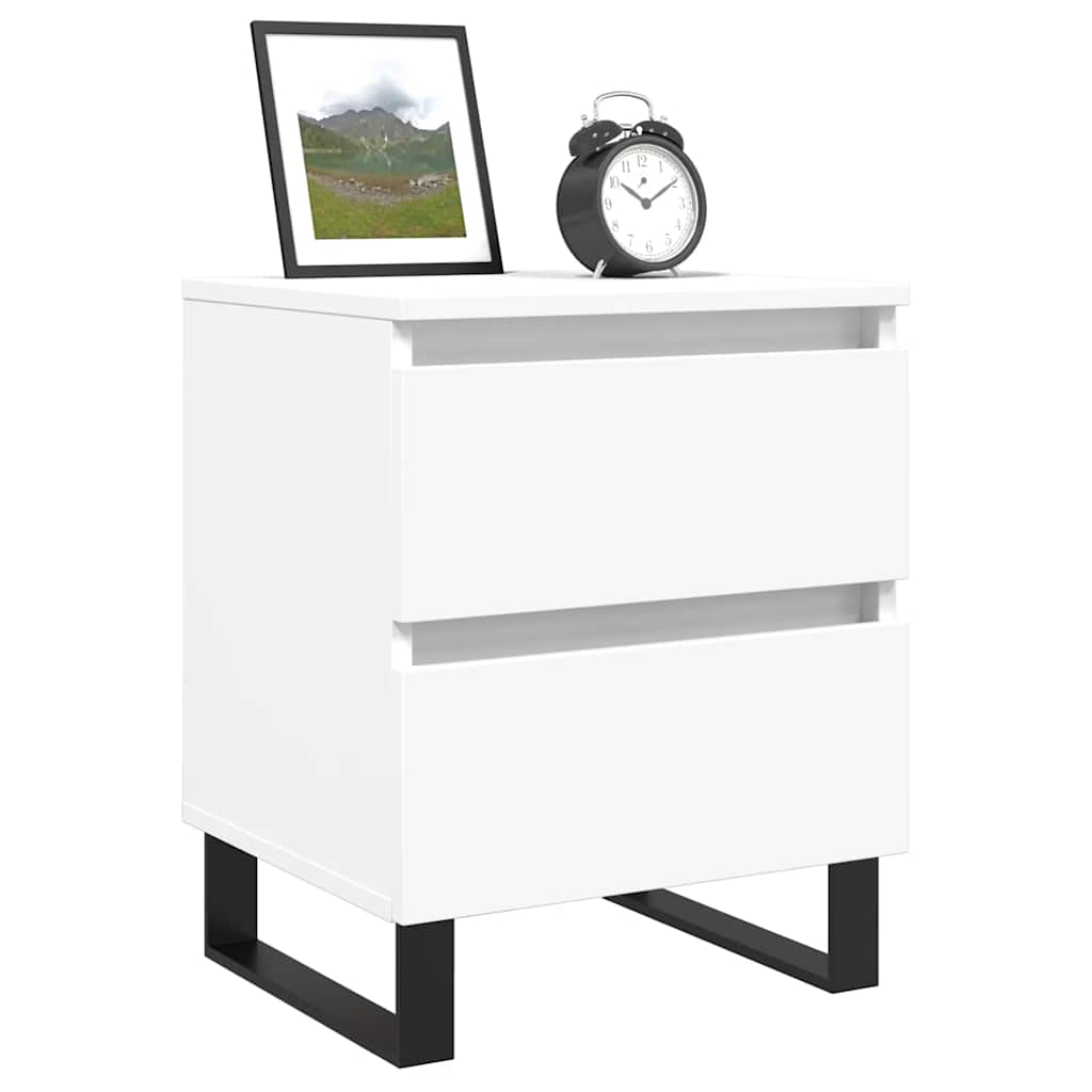 Mesa de cabeceira 40x35x50 cm derivados de madeira branco