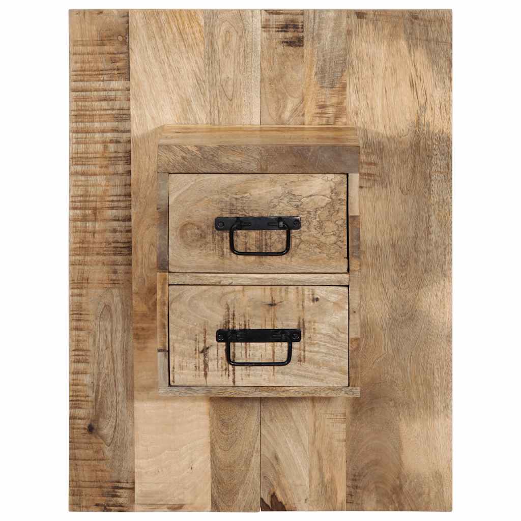 Mesa de cabeceira 60x32x80 cm madeira maciça manga áspera