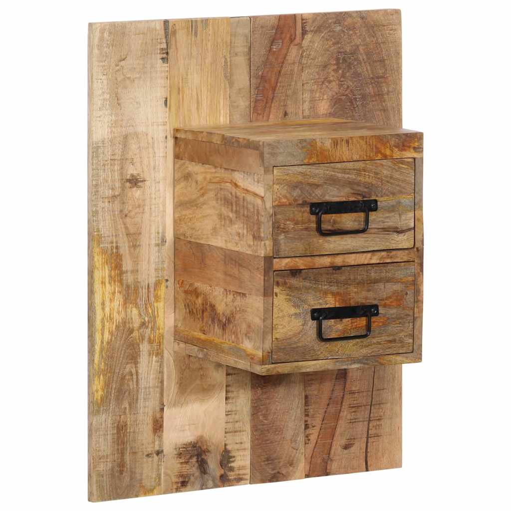 Mesa de cabeceira 60x32x80 cm madeira maciça manga áspera