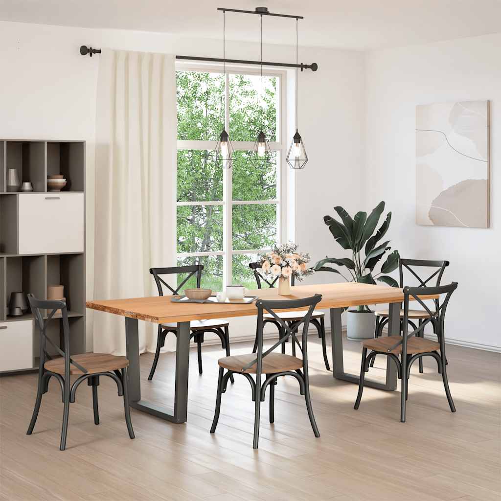 Pés para mesa de jantar em forma de v, 2 peças, antracite, 90x (72-73,3) cm, aço