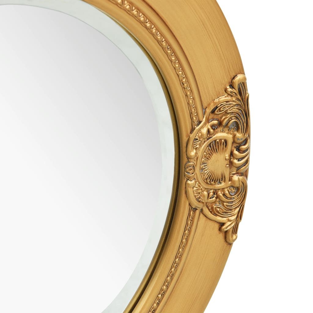 Espelho de parede estilo barroco 50 cm dourado