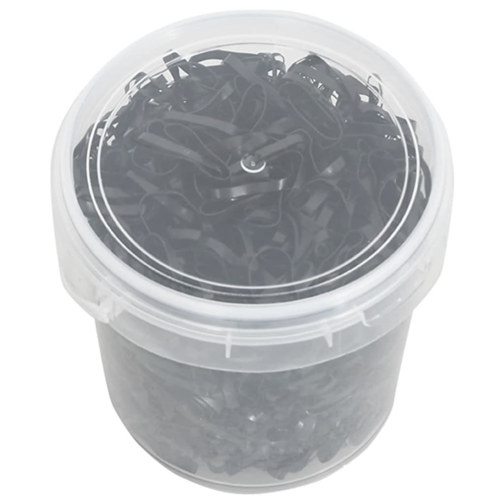 Elásticos para tranças de cavalos 1500 pcs silicone preto