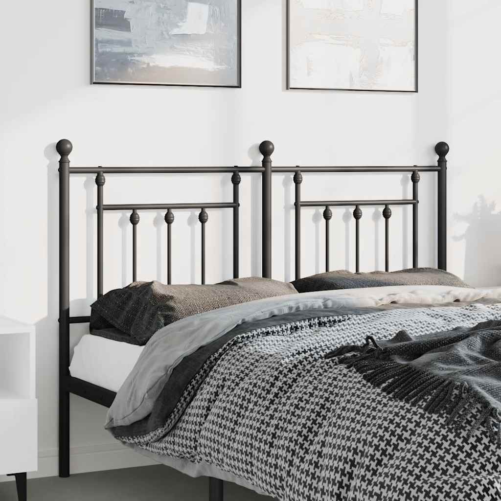 Cabeceira de substituição 135 cm metal preto