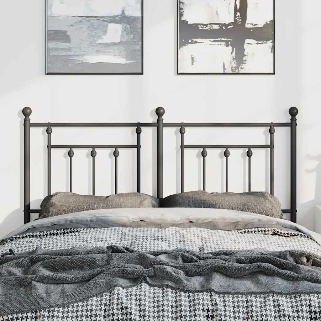 Cabeceira de substituição 135 cm metal preto
