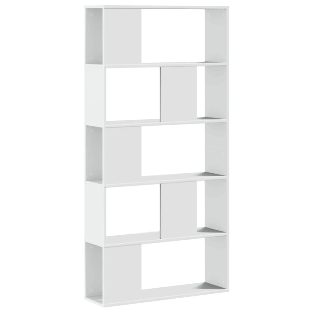 Estante com 5 prateleiras derivados de madeira branco