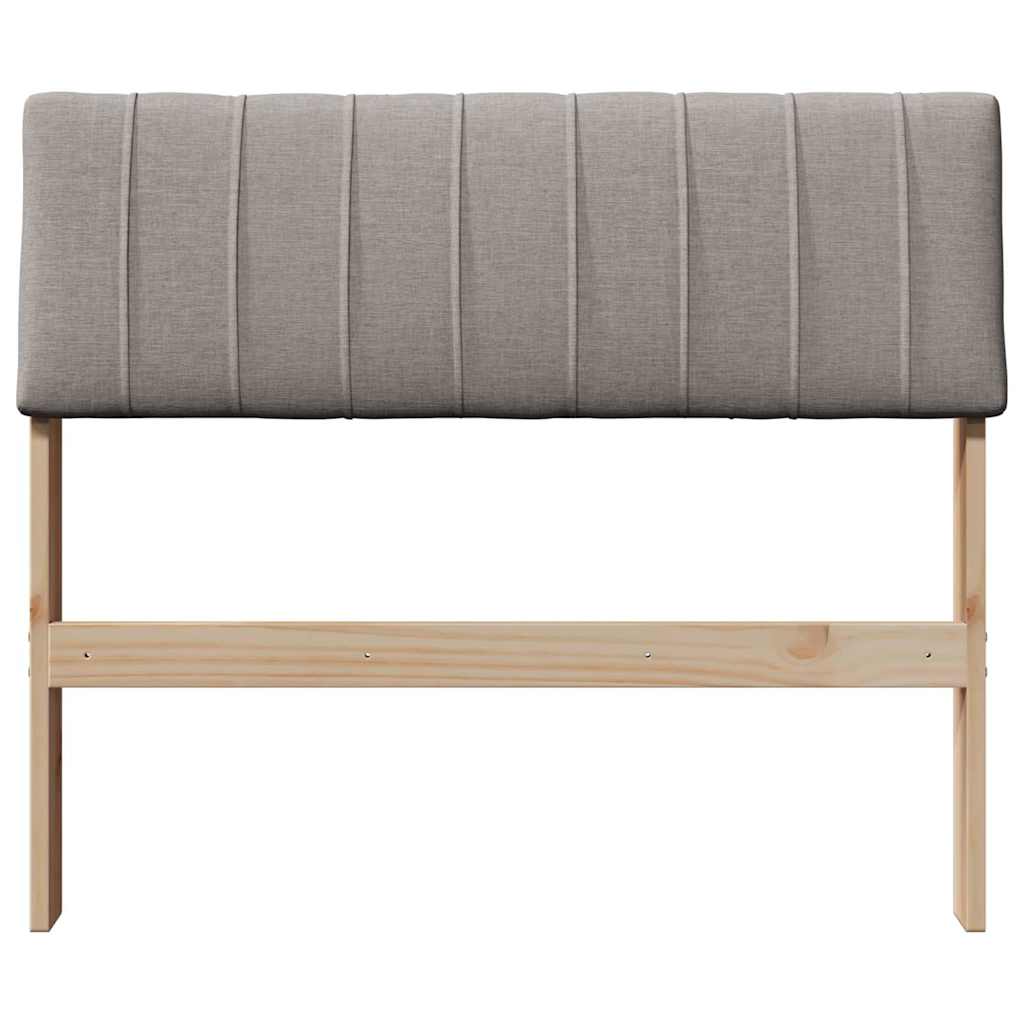 Cabeceira estofada cinzento-acastanhado 80 cm