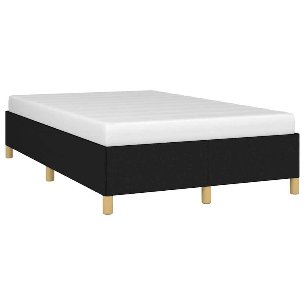 Estrutura de cama sem colchão preto 120x190 cm tecido