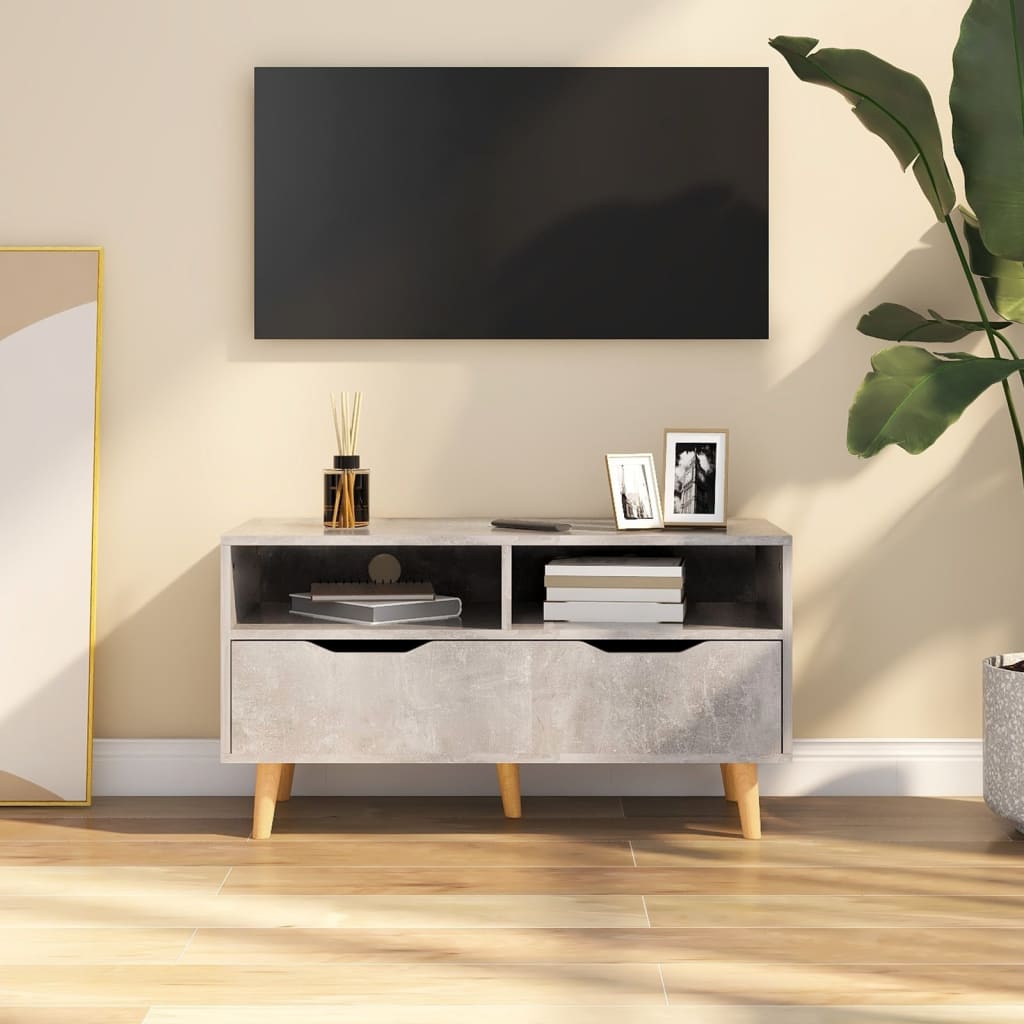 Móvel de TV 90x40x48,5 cm derivados de madeira cinza sonoma