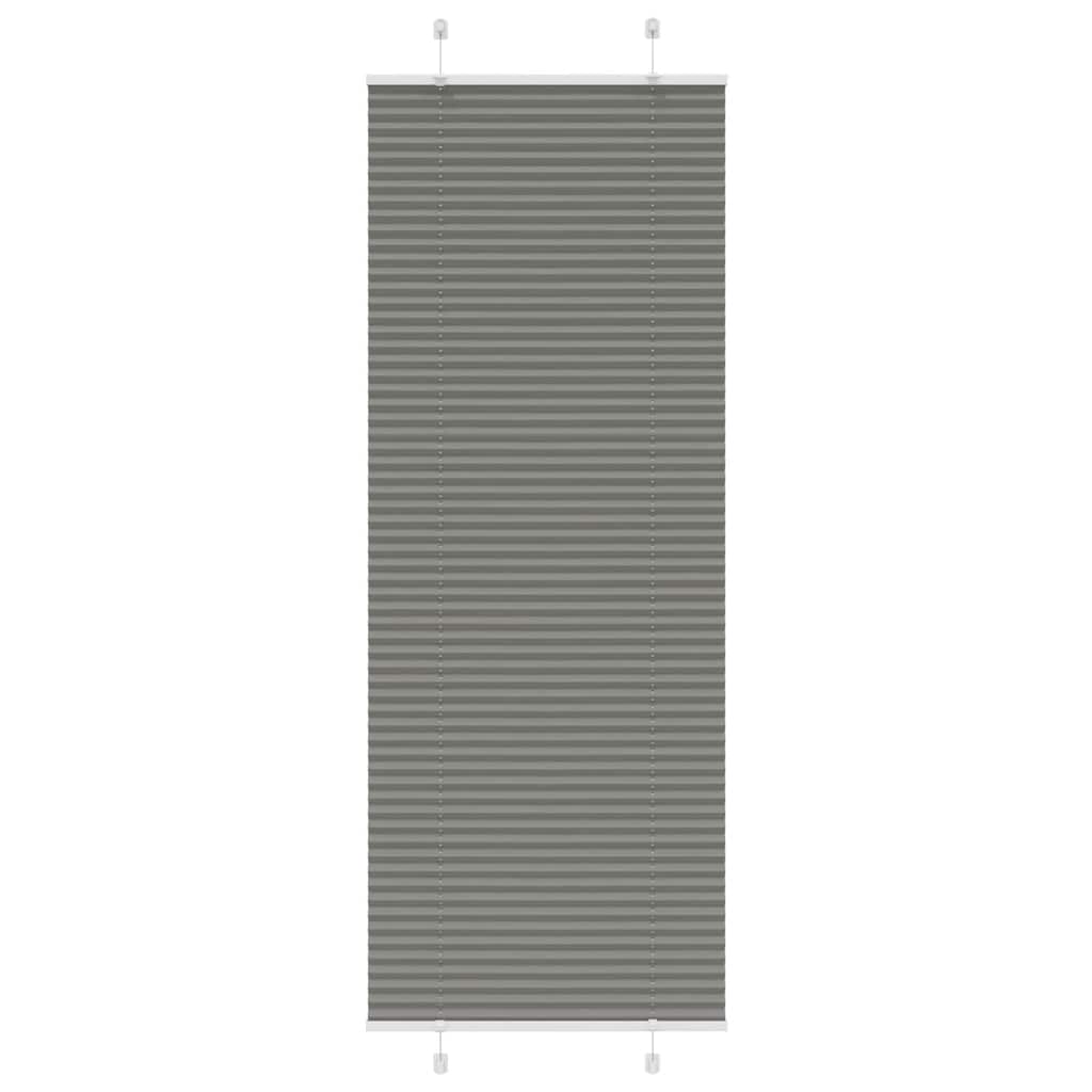 Antracite plissada cega 80x200 cm largura tecido 79,4 cm