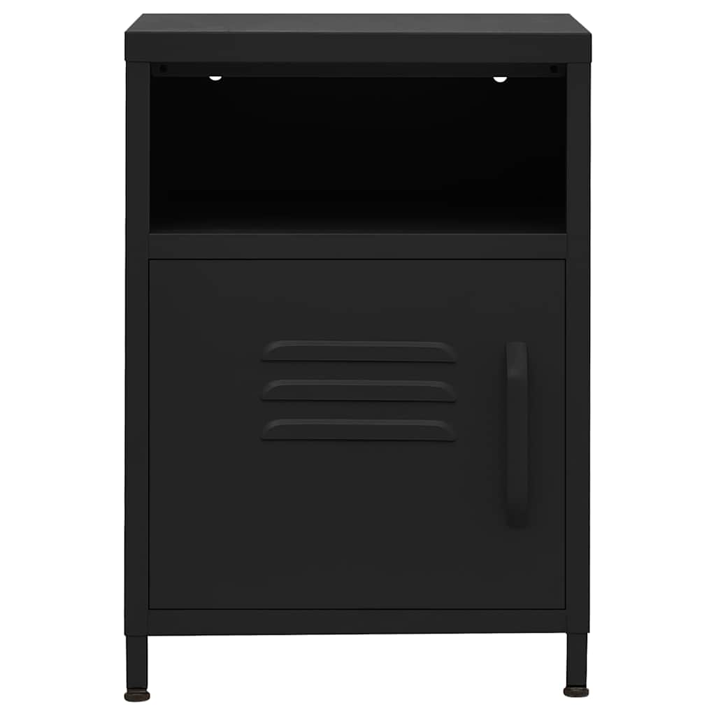 Mesa de cabeceira 35x35x51 cm aço preto