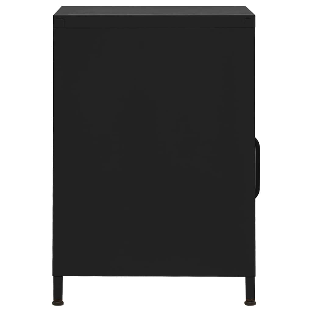 Mesa de cabeceira 35x35x51 cm aço preto