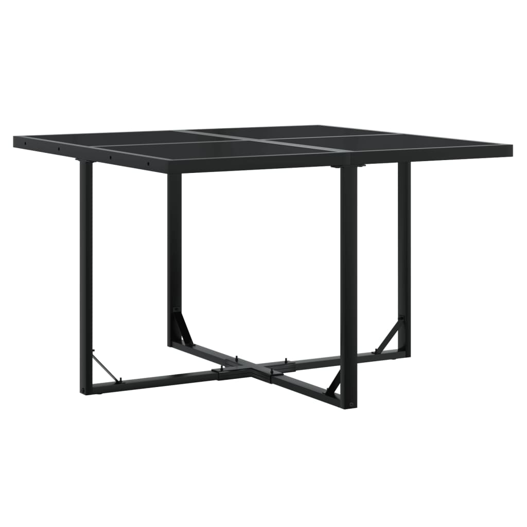 9 Pcs conjunto de jantar p/ jardim c/ almofadões vime PE preto