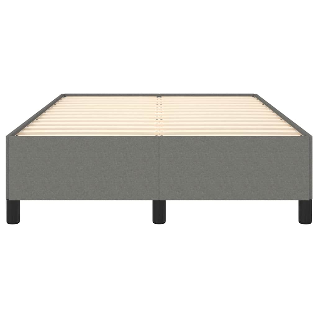 Estrutura de cama sem colchão cinza escuro 120x190 cm tecido