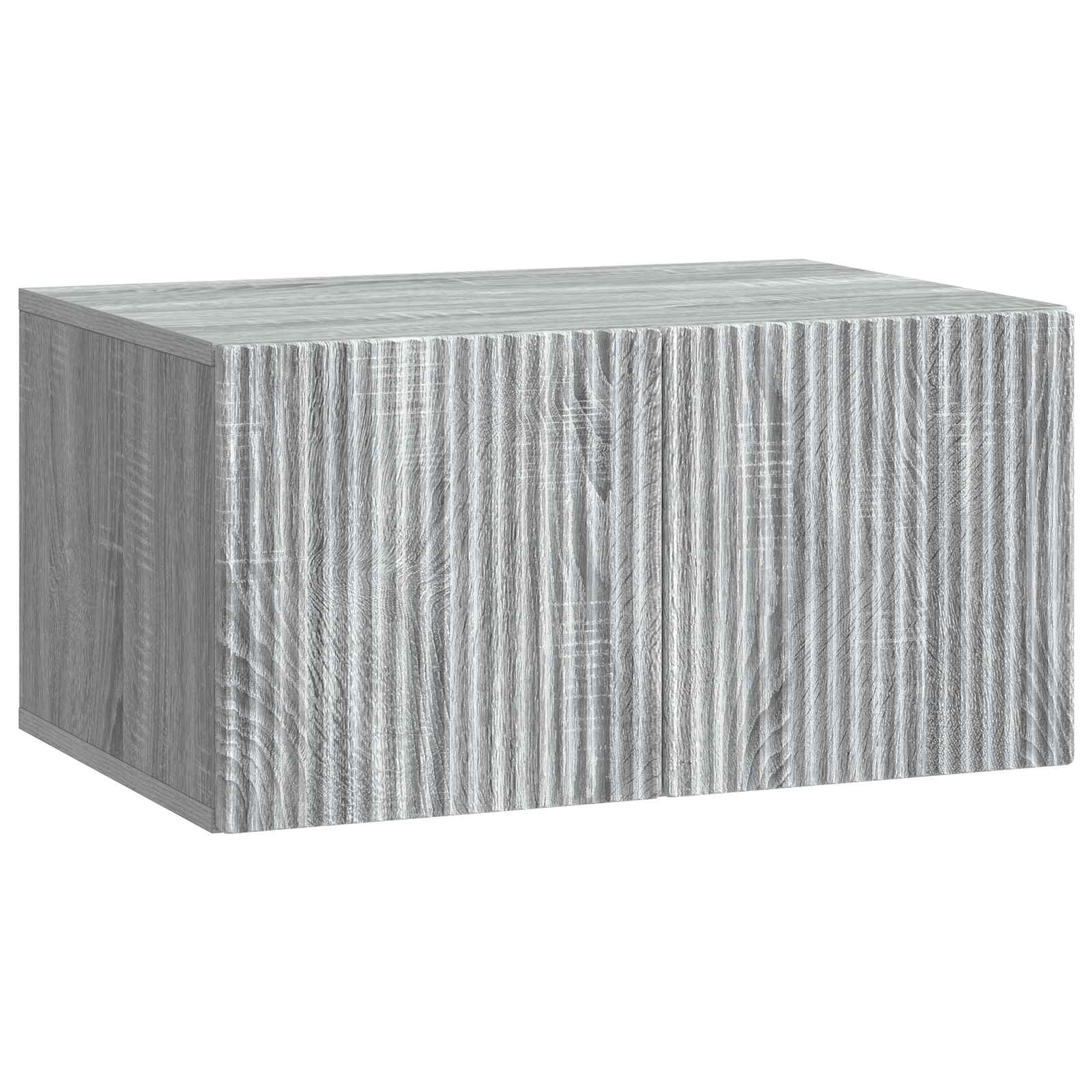 Gabinete de TV de parede sonoma cinzento 59,5 x 41 x 30 cm
